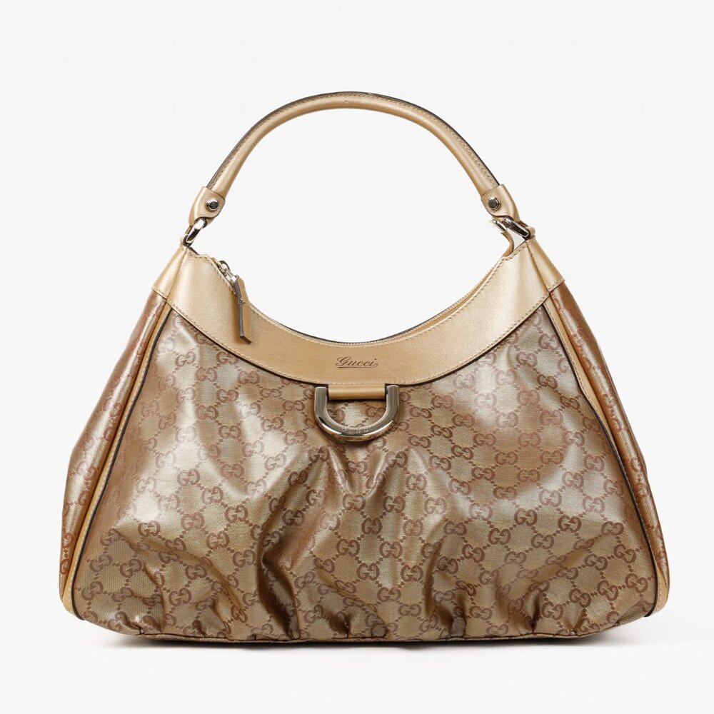 Gucci Metallic Gold GG Shoulder Bag
